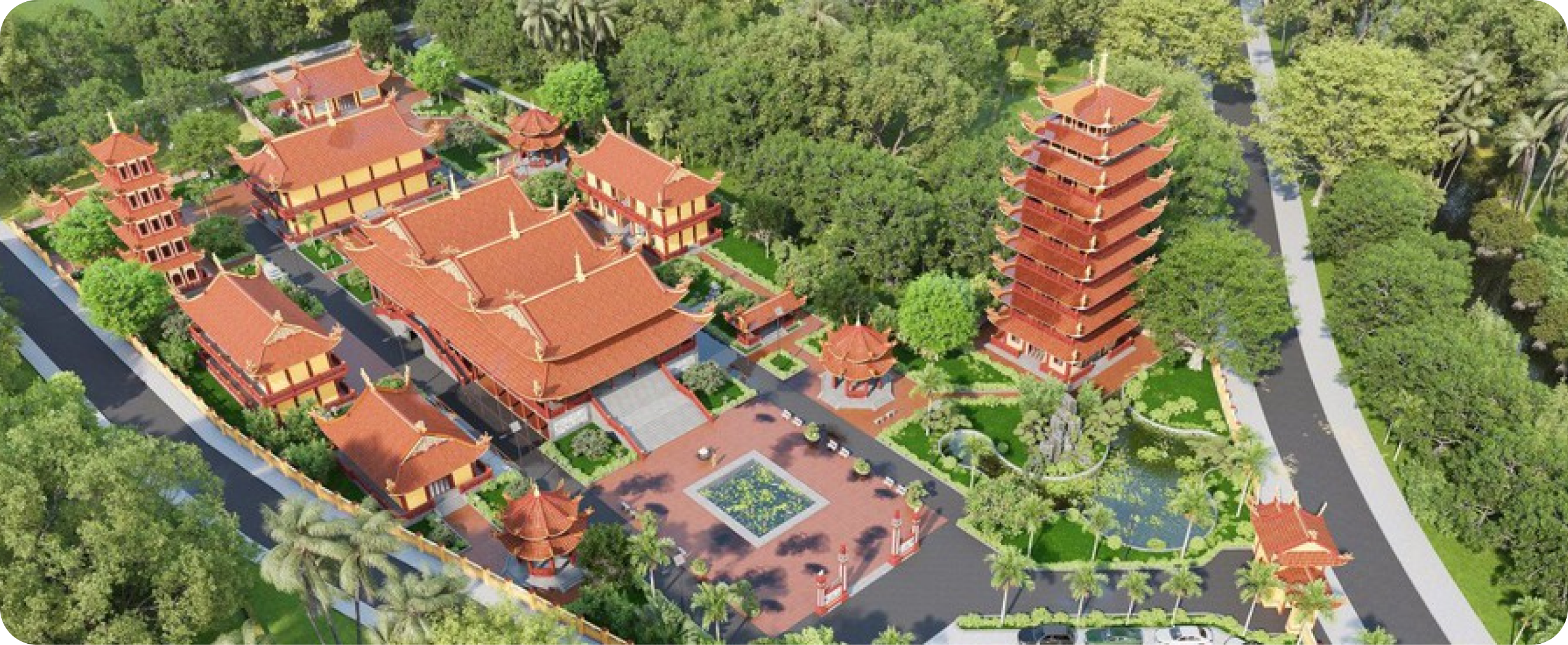 Toàn cảnh Chùa Âu Lạc